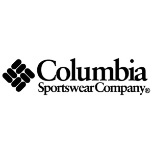 a logo featuring a geometric shape and the words “Columbia Sportswear Company” in black