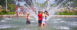 Little ones love to splash in the public fountain at Peninsula Park in North Portland.