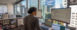 Travel Portland\'s modern, open office features lots of natural light and collaborative work spaces.