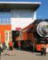 A vintage steam engine at the Oregon Rail Heritage Center